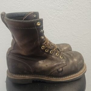 Thorogood Mens 8" Brown Leather Boots